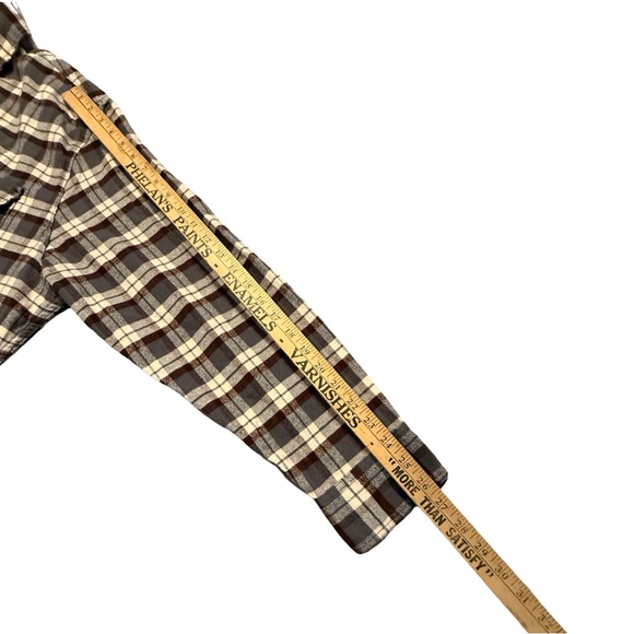 JACHS Men’s Brushed Cotton Flannel Shirt Plaid Button Front Long Sleeve XL - Picture 11 of 12